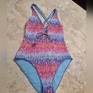 Becca Joshua Tree One-Piece Swimsuit Sz M EUC